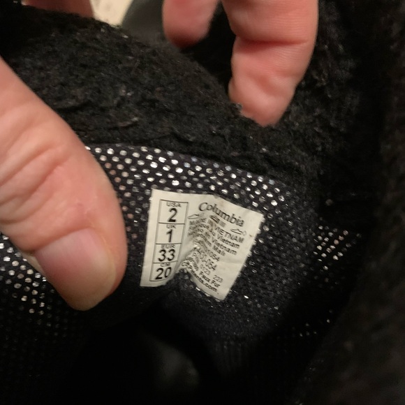 Columbia Newton Ridge Kids/Youth Gray Pink Omni-Heat Snow Boots Size 2 - Picture 9 of 10